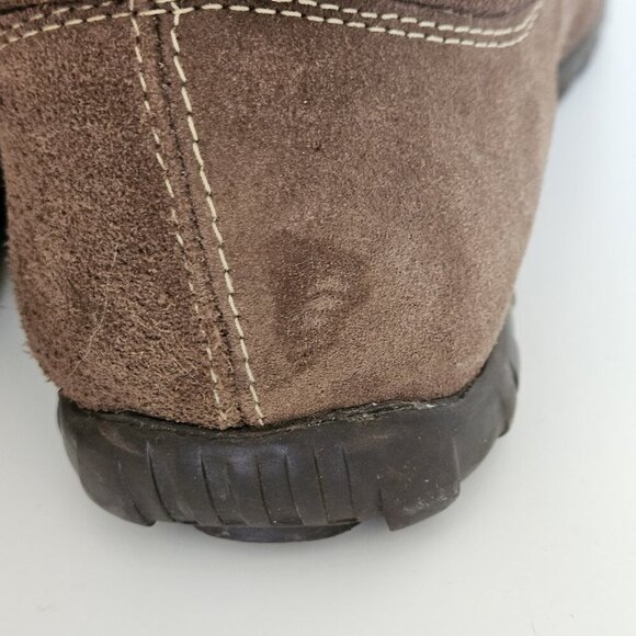 Sidewalk Mens Shoes US 8.5 Brazil 40 Brown Suede Wide Lace Up Casual NO INSOLES - Picture 11 of 16